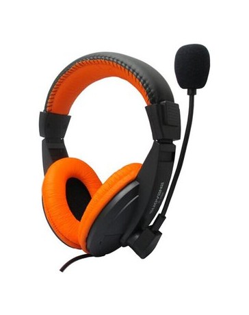 Auricular Gaming Headset Micrófono Para PC Portátil-naranja - Envío Gratuito