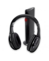 Auricular Para La TV PC Portátil Radio FM MP3-Negro - Envío Gratuito