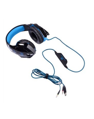 ER Juego de auriculares sobre oreja juegos EACH G2000- Negro Azul - Envío Gratuito