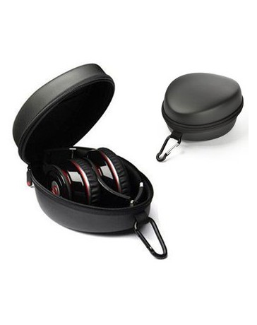 Headphone Caso De La Bolsa Para Auriculares Manos Libres-Negro - Envío Gratuito