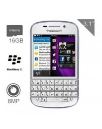 Renovado BlackBerry original Q10 Mobile Phone Blanco - Envío Gratuito