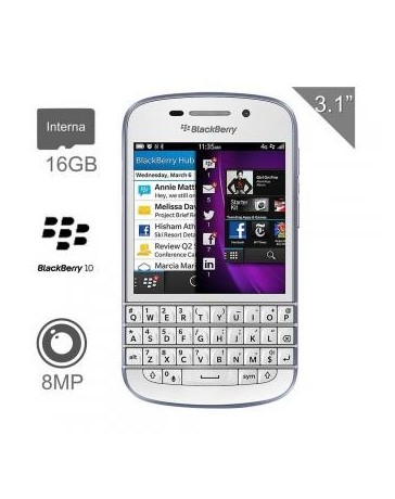 Renovado BlackBerry original Q10 Mobile Phone Blanco - Envío Gratuito