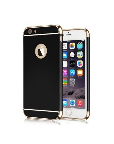 Funda protector case delgado duro armadura prueba golpes cubierta mate Logo agujero para iphone 6 Plus  6s Plus （Negro） - Envío 