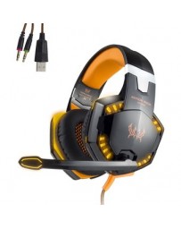 EasySMX Gaming Heaset Comfortable LED 3.5mm Stereo -Naranja - Envío Gratuito