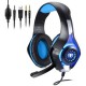 Megadream Professional 3.5mm Gaming Bass LED Stereo O -Azul - Envío Gratuito