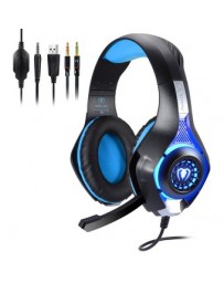 Megadream Professional 3.5mm Gaming Bass LED Stereo O -Azul - Envío Gratuito