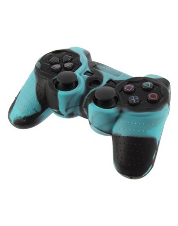 EW Silicona caso cubierta de piel para el regulador PS2-azul Negro - Envío Gratuito