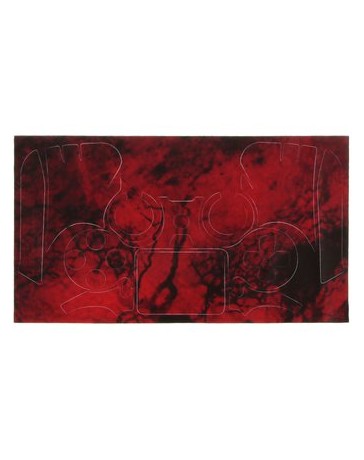 MagiDeal Piel Roja Pegatina Para El Regulador PS4 - Envío Gratuito
