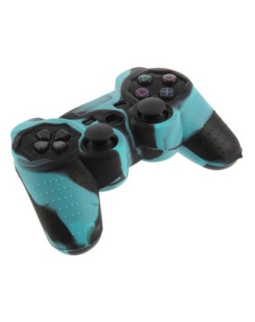 EH manga del controlador de PS2 negro azul del camuflaje - Envío Gratuito