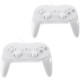 2pcs Nintendo Wii Clasico Mando GameCube Games Blanco - Envío Gratuito