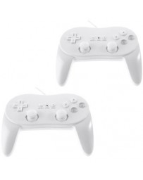 2pcs Nintendo Wii Clasico Mando GameCube Games Blanco - Envío Gratuito