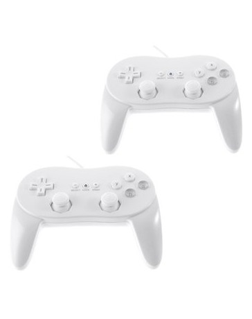 2pcs Nintendo Wii Clasico Mando GameCube Games Blanco - Envío Gratuito