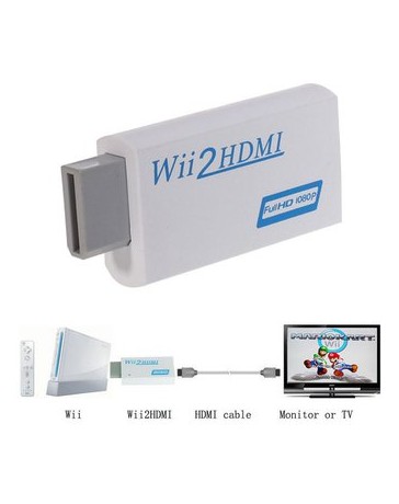 ER Adaptador convertidor de Wii Para HDMI 1080p - Envío Gratuito