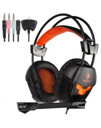 GT SADES SA921 3.5mm Professional Stereo Sound PC Ga -Negro - Envío Gratuito