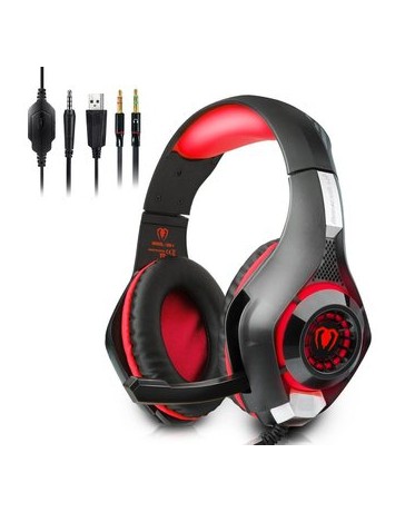 Megadream 3.5mm LED Stereo Over-Ear Headphone With Microphon - Envío Gratuito