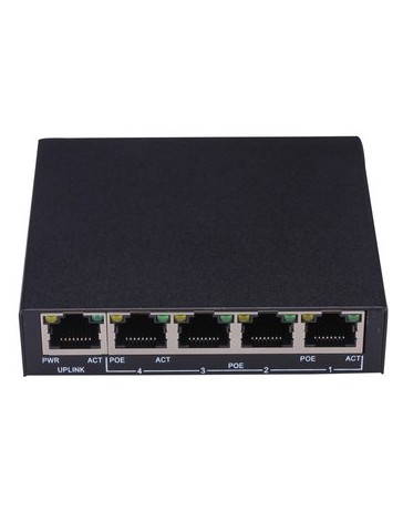 1 + 4 Puertos 10/100 Mbps Mini PoE Switch Power - Envío Gratuito