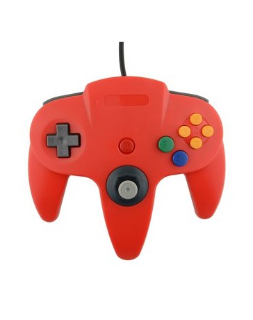 Juego De Joystick Joypad Joypad Para Nintendo N64 64 Mac Red - Envío Gratuito