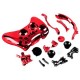 EH Xbox 360 Juego inalámbrico Controlador Shell Case kits-Rojo - Envío Gratuito