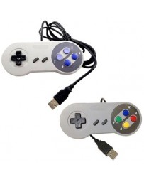 Control Retro Clásico Super Nintendo Snes Usb Para Pc - Envío Gratuito