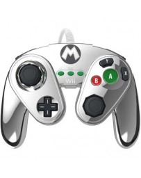 Control PDP Alambrico Fight Pad Wii U - Metal Mario - Envío Gratuito