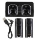 Estación Carga Dual + 2 Pilas Recargables Compatible Con Wii Y Wii U - Envío Gratuito
