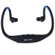 1pc USB Casco Auriculares Deporte Reproductor MP3 AZUL - Envío Gratuito