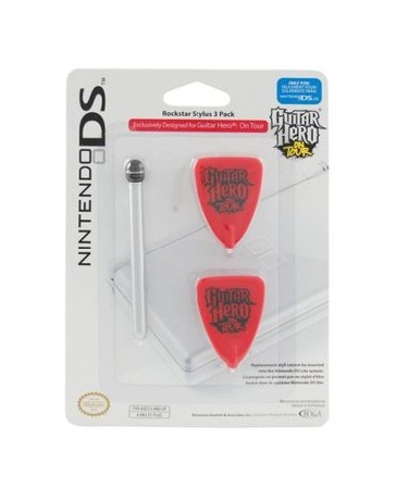 Nintendo DS Guitar Hero On Tour - 3 Pack Rockstar Stylus - Envío Gratuito