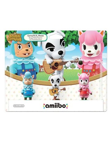 Kit 3 Figuras Amiibo Serie Animal Crossing Nintendo Wii U - Envío Gratuito