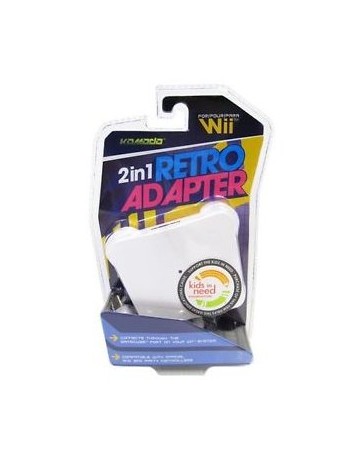 2 en 1 Retro Adaptador Para Nintendo Wii - Envío Gratuito