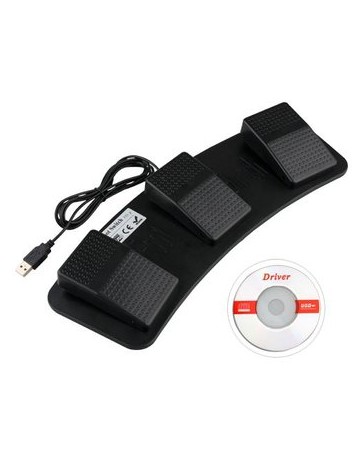 USB CONTROL PEDAL HID FS3 JUEGO PIE PIERNA INTERRUPTOR - Envío Gratuito