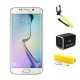 Smartphone Samsung Galaxy S6 Edge 5.1 64GB Blanco Desbloqueado Selfie Stick Bocina Bateria portátil - Envío Gratuito