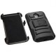 Funda Triple Protector con Clip para Motorola Moto G tercera Generacion Moto G3 Moto G 3G XT1540-Negro - Envío Gratuito