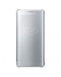 Para Samsung Galaxy S6 Edge+ Clear View Cover Transparente Flip Cover Espejo Funda en Plata - Envío Gratuito
