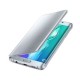 Para Samsung Galaxy S6 Edge+ Clear View Cover Transparente Flip Cover Espejo Funda en Plata - Envío Gratuito