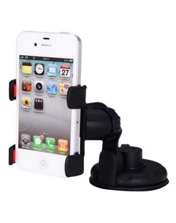 Sujetador Universal de Teléfono WF-363 para Carro-Negro con Rojo. - Envío Gratuito