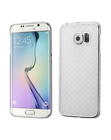 Funda Protector Case Transparente Samsung Galaxy S6 Edge G925-Marco Silver Lace - Envío Gratuito