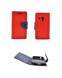 Funda Cartera Marca Mercury Goospery Fancy Diary para Galaxy Note 3 N9000 N9005 - Rojo con Azul Marino - Envío Gratuito