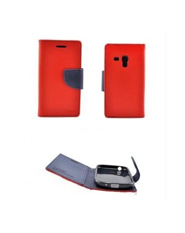 Funda Cartera Marca Mercury Goospery Fancy Diary para Galaxy Note 3 N9000 N9005 - Rojo con Azul Marino - Envío Gratuito