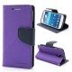 Funda Cartera Marca Mercury Goospery Fancy Diary para Galaxy Note 3 N9000 N9005 - Morado con Azul Marino - Envío Gratuito