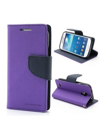 Funda Cartera Marca Mercury Goospery Fancy Diary para Galaxy Note 3 N9000 N9005 - Morado con Azul Marino - Envío Gratuito
