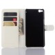 Flip Wallet Case with Built-in Card Slots, Premium PU Leather Wallet Cover Case for HTC One X9 Smartphone(White) - Envío Gratuit