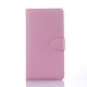 Cartera de cuero del soporte del tirón Ranura para tarjeta de cubierta de la caja del teléfono para Huawei Honor 7-Rosa - Envío 