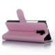 Cartera de cuero del soporte del tirón Ranura para tarjeta de cubierta de la caja del teléfono para Huawei Honor 7-Rosa - Envío 