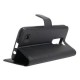 Flip  folio carpeta de cuero de la PU cubierta de la caja de la bolsa con las ranuras del soporte  Card para LG K8-Nergo - Envío