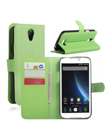 Monedero de cuero casos de teléfono con la cubierta del tirón del portatarjetas del soporte de Doogee X6  Doogee X6 - Envío Grat