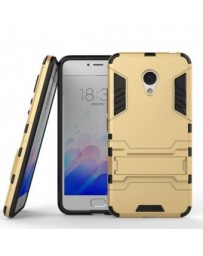 3 Capa pistolera combinada a prueba de golpes [Protección de la gota] caso de la cubierta Soporte duro para el Meizu M3-Oro - En
