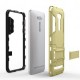 3 Capa pistolera combinada a prueba de golpes [Protección de la gota] caso de la cubierta Soporte duro para el Meizu M3-Oro - En