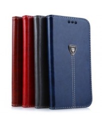 Magnetic Flip Cover Caja del Cuero Stand Wallet Leather Case for Samsung S6-Marrón - Envío Gratuito