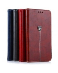Magnetic Flip Cover Caja del Cuero Stand Wallet Leather Case for Samsung Note3 - Rojo-Marrón - Envío Gratuito