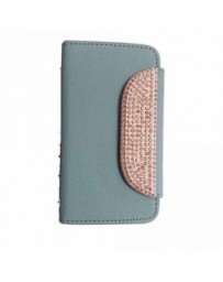 Funda Flip Diamond OHR Cell FUFLIPDIAS5AZ para Samsung S5-Azul - Envío Gratuito